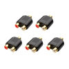 Picture of Cable Matters 5-Pack Gold Plated 3.5mm Stereo Jack to 2-RCA Coupler