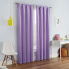 Picture of ECLIPSE Kendall Modern Blackout Thermal Rod Pocket Window Curtain for Bedroom or Living Room (1 Panel), 42" x 95", Light Purple