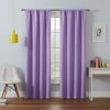 Picture of ECLIPSE Kendall Modern Blackout Thermal Rod Pocket Window Curtain for Bedroom or Living Room (1 Panel), 42" x 95", Light Purple