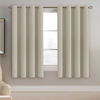 Picture of Window Treatment Blackout Curtains 63 inches Length, Thermal Insulated Room Darkening Solid Grommet Curtains / Drapes for Bedroom/Living Room - 1 Panel, Ivory/Cream