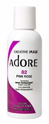 Picture of Adore Semi-Permanent Haircolor #082 Pink Rose 4 Ounce (118ml) (3 Pack)