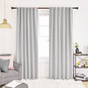 Picture of Deconovo Blackout Curtains Back Tab and Rod Pocket - Thermal Insulated Room Darkening Curtains for Bedroom, 52x108 Inch, Platinum, 2 Panels