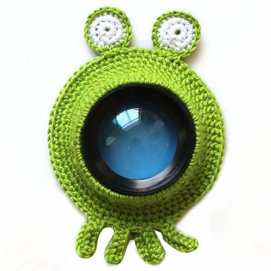 Picture of KASCLINO Camera Buddies, Shutter Huggers for Getting The Baby's Attention, Child Lens Accessory Handmade Pet Shutter Hugger Posing Teaser Toy(Green)