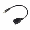 Picture of Converter Adapter Cable 3.5mm Male Audio AUX Jack to USB 2.0 Type A Female OTG, Length 20cm