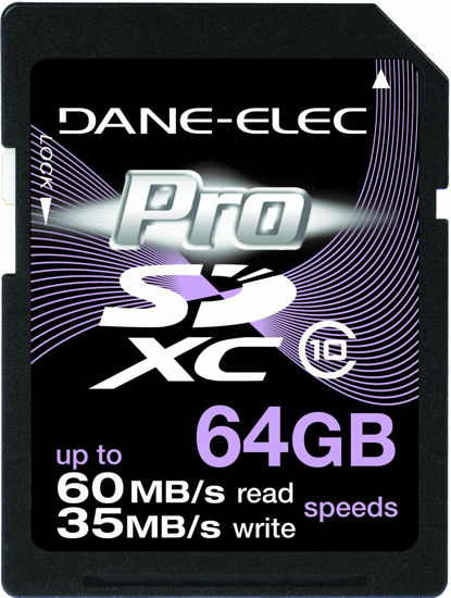 Picture of DANE ELECTRONICS Dane 64 GB SDXC Secure Digital Cards (DA-SDHS64G-C)