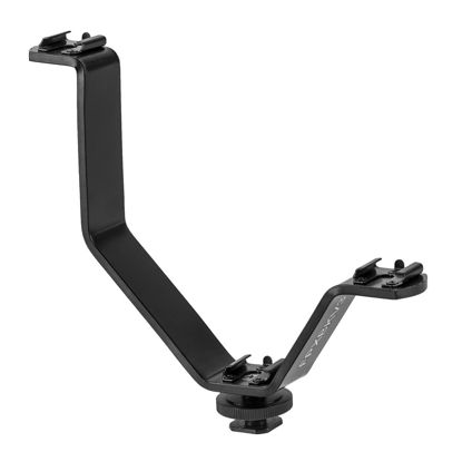 Picture of Flashpoint Triple Shoe Mount V-Bracket For DSLR Camera Video Lights, Monitors or Microphones