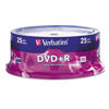 Picture of Verbatim 95033 DVD+R Discs, 4.7Gb, 16X, Spindle, Silver, 25/Pack