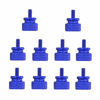 Picture of YATENG 10-pcs Anodized Aluminum Computer Case Thumbscrews (6-32 Thread) for Computer Cover/Power Supply/PCI Slots/Hard Drives DIY Personality Modification & beautification (Royal Blue)