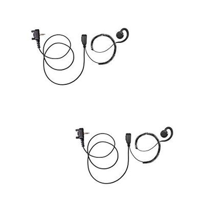 Picture of Bommeow 2 Pack BSE15-Y3 C Shape Earpiece Swivel Style Earhanger for Motorola Vertex Standard EVX-261 EVX-531 VX-520UD VX-180 VX-417