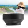 Picture of KUIDAMOS Camera Lens Hood, 3 In1 Lens Hood Shade Collapsible Rubber Metal for Various Brands(77mm)