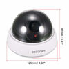 Picture of uxcell Fake Security Camera Dummy Dome CCTV with Blinking Red LED Warning Alert Light for Home Outdoor Indoor White