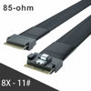 Picture of 24G Internal SlimSAS SFF-8654 to SFF-8654 8i Cable, SAS 4.0, 85-ohm, 0.75-m(2.46ft)