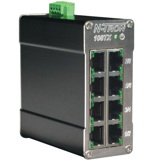 Picture of Red Lion N-TRON 108TX 10/100BaseTX Industrial Ethernet Switch with 8 Ports