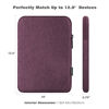 Picture of MoKo 12.9 Inch Laptop Sleeve Case Fits iPad Pro 12.9 2021-2018, iPad Pro 12.9 2017/2015, Tab S8+ 12.4", Surface Laptop Go 12.4", Polyester Bag Fit with Apple Pencil and Smart Keyboard, Purple