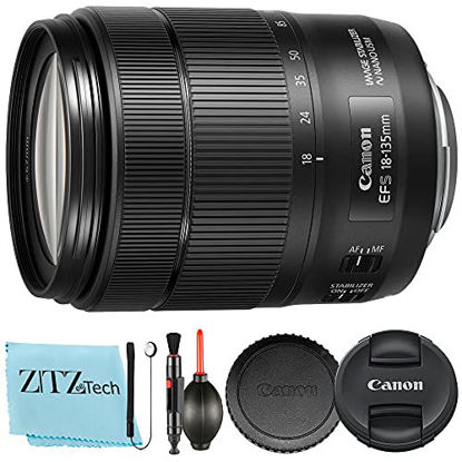 Picture of ZeeTech Canon EF-S 18-135mm f3.5-5.6 Image Stabilization USM Lens + Zeetech Accessory Bundle Package Include: 2-1 Cleaning Pen + Dust Blower + Zeetech Microfiber Cleaning Cloth