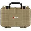 Picture of Eylar Protective Gear and Camera Hard Case Waterproof Dry Box with Foam 11.6 Inch 8.3 Inch 3.8 Inch (Tan)