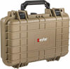 Picture of Eylar Protective Gear and Camera Hard Case Waterproof Dry Box with Foam 11.6 Inch 8.3 Inch 3.8 Inch (Tan)