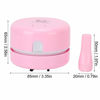 Picture of Desktop Vacuum Cleaner PP Mini Tabletop Keyboard Cleaning Dust Collector Spiral Blade for Students Pink