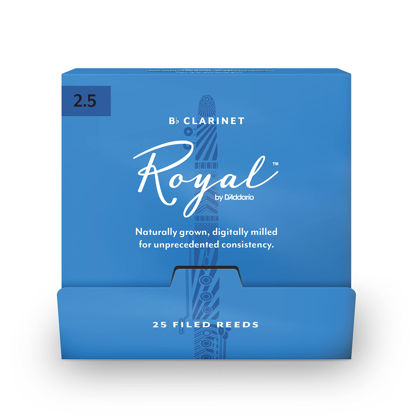 Picture of Royal by D'Addario Bb Clarinet Reeds, #2.5, 25-Count Single Reeds