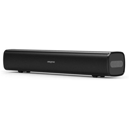 Picture of Creative Stage Air Portable and Compact Under-Monitor USB-Powered Soundbar for Computer, with Dual-Driver and Passive Radiator for Big Bass, Bluetooth and AUX-in, USB MP3, 6 Hours of Battery Life