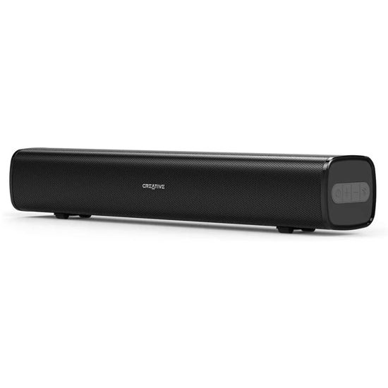 Picture of Creative Stage Air Portable and Compact Under-Monitor USB-Powered Soundbar for Computer, with Dual-Driver and Passive Radiator for Big Bass, Bluetooth and AUX-in, USB MP3, 6 Hours of Battery Life