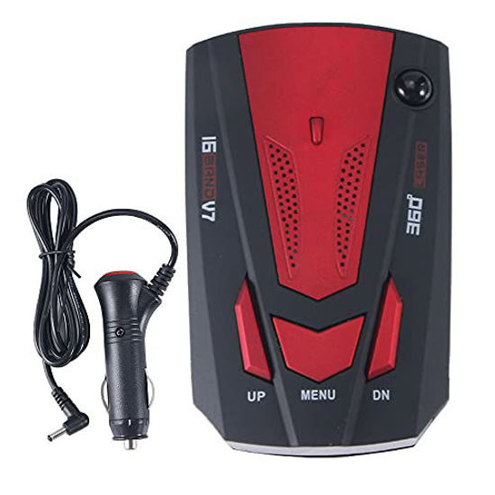 Picture of Car Radar Detector 360° GPS Speed Police Safe 16 Band Voice Alert Laser (Red)