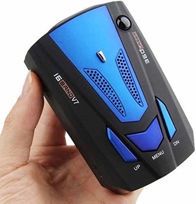 Picture of MASO 2019 New Car Speed Radar Detector 360 Degree V7 GPS Police Safe Voice Alert 16 Band