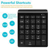 Picture of Wireless Number Pad, Rytaki Portable 2.4G Wireless Numeric Keypad with Multiple Shortcuts- 28-Key Numpad Keyboard with Nano Receiver for Laptop, PC, Desktop, Surface pro, Notebook, MacBook and More