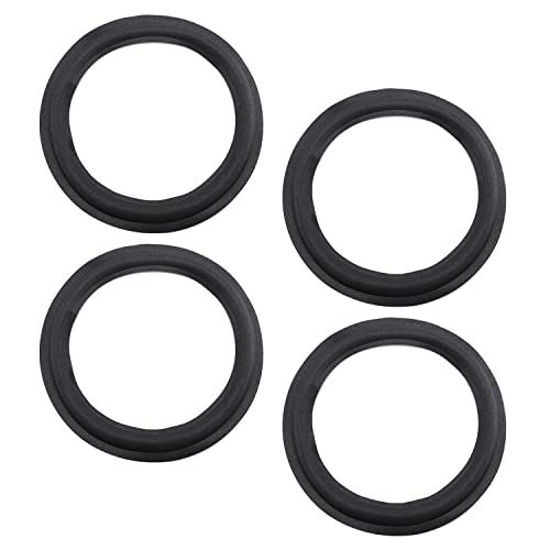 Picture of Jutagoss 12Inch Perforated Speaker Foam Edge Surround Rings Replacement Parts for Speaker Repair or DIY Black 4PCS