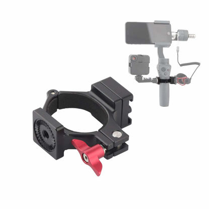 Picture of AFVO Ring Hot Shoe Adapter for DJI om 4 (Osmo Mobile 4), Osmo Mobile 3, Osmo Mobile 2 and Osmo Mobile 1, Adapter for Microphone and Light