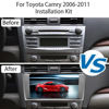 Picture of for 2006-2011 Toyota Camry Dash Kit - 9 Inch Double Din Car Stereo Radio Dash Installation Fascia Mounting