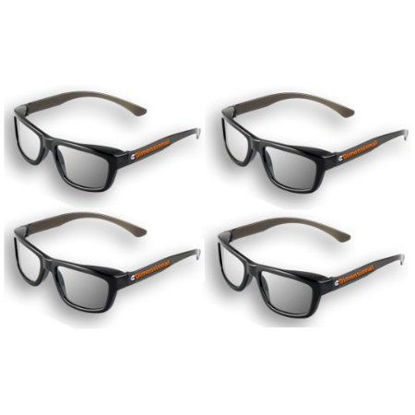 Picture of ED DUAL PLAY Family 4 Pack (2 Adult and 2 Kids) - LG AG-F310DP + AG-F400DP Cinema 3D Dual Play Compatible Gaming Glasses