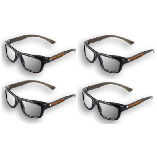 Picture of ED DUAL PLAY Family 4 Pack (2 Adult and 2 Kids) - LG AG-F310DP + AG-F400DP Cinema 3D Dual Play Compatible Gaming Glasses