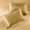 Picture of Satin Pillowcase 2 Pack - Queen Size (20"x30", Gold) - Silky Pillow Cases for Hair and Skin - Satin Pillow Covers with Envelope Closure - Extra Soft Premium Microfiber