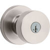 Picture of Kwikset Pismo Round Keyed Entry Knob Featuring SmartKey Security in Satin Nickel