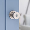 Picture of Kwikset Pismo Round Keyed Entry Knob Featuring SmartKey Security in Satin Nickel