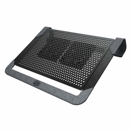 Picture of Cooler Master Notepal U2 Plus V2, Notebook-Kühler bis zu 43,2 cm (17 Zoll), 2 x 80 mm bewegliche Lüfter, schwarzes Aluminium