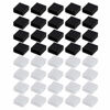 Picture of Futheda 40PCS Plastic USB A Male Anti - Dust Plug Stopper Cap Cover Protector Lids (Black 20PCS + Clear 20PCS)