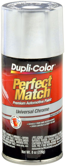 Picture of Dupli-Color EBUN02007-6 PK Universal Chrome Perfect Match Automotive Paint - 8 oz. Aerosol, (Case of 6)