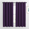 Picture of NICETOWN Insulated Curtains Blackout Draperies - Window Treatment Blackout Curtains/Drapes for Bedroom/Living Room Window (63 inches Long, 2 Panel Set, Royal Purple)