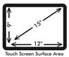 Picture of Anti-Glare 15" POS Touch Screen Protector For Pioneer Stealth M5 With Anti-Fingerprint properties.