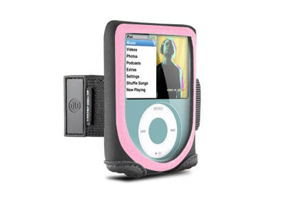 Picture of DLO Action Jacket for iPod nano 3G (Black/Pink)