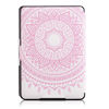 Picture of kwmobile Case for Amazon Kindle Paperwhite - Book Style PU Leather Protective e-Reader Cover Folio Case - light pink white