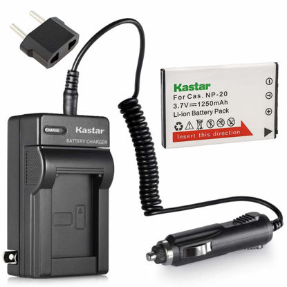 Picture of Battery and Charger for Casio Exilim EX-Z60, EX-Z70, EX-Z75, EX-Z777 Digital Camera