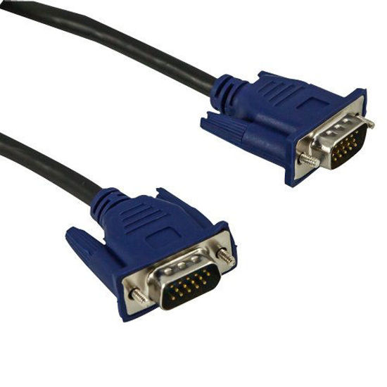 Picture of Fullink Blue Connectors HD15 Male to Male SVGA VGA Long Video Monitor Cable - 3 Feet