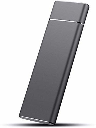 Picture of External Hard Drive 1TB 2TB, Portable Hard Drive External USB 3.1/Type-C Slim Hard Drive Data Storage Compatible with PC, Laptop and Mac(A-1TB-Black)