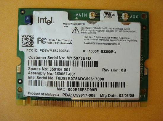 Picture of Intel Internal Wireless LAN Card 2200BG WM3B2200BG For Dell Inspiron