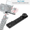 Picture of Cold Shoe Bracket Tripod Hot Shoe Extension Bar Vlog Video Microphone Mount for Sony A6400 A6300 for Canon M6 M50 Mirrorless Camera