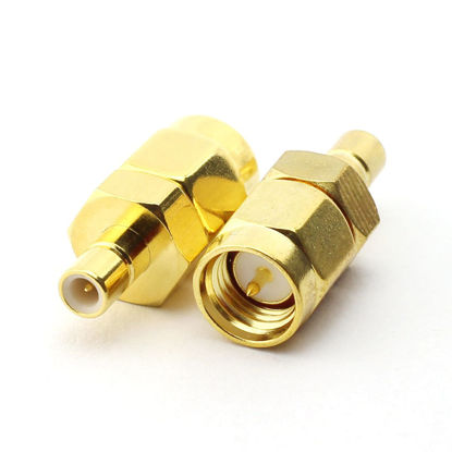 Picture of Maxmoral 2PCS SMA Male to SMB Male Connector RF Coax Coaxial Adapter