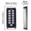 Picture of Visionis VIS-3005 Access Control Indoor + Outdoor Rated IP68 Metal Anti Vandal Keypad + Reader Standalone with Mini Controller + Wiegand 26, Slim Design, No Software, EM Cards, 1000 Users